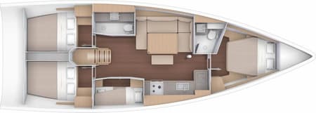 Charter Rental Sailboat Malime in Italy Layout | Yacht4Less