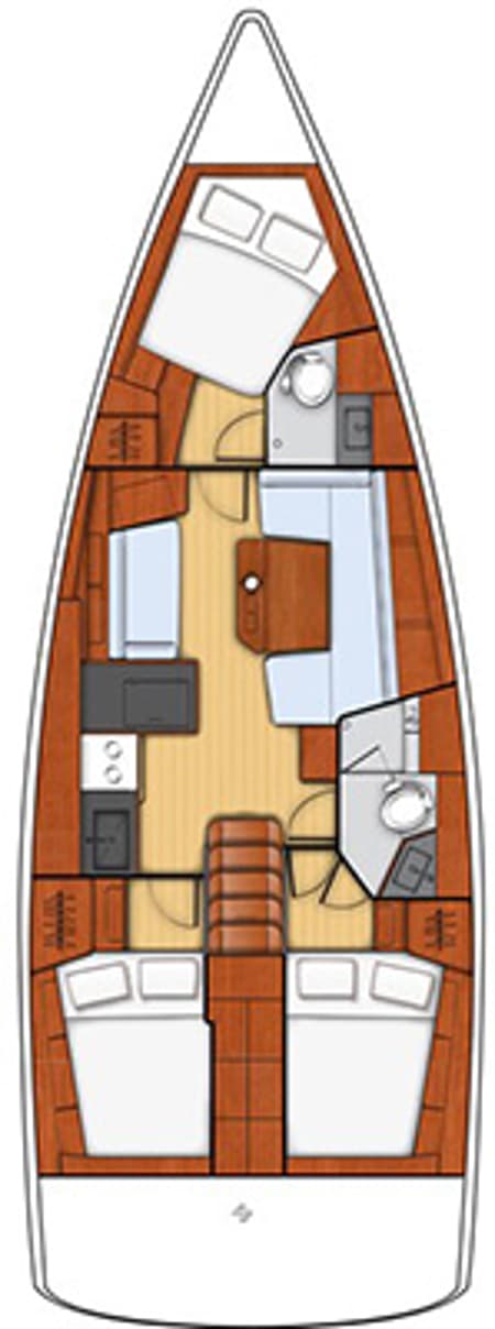 Charter Rental Sailboat Stella in Italy Layout | Yacht4Less