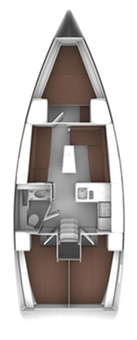 Charter Rental Sailboat Fiamma in Italy Layout | Yacht4Less