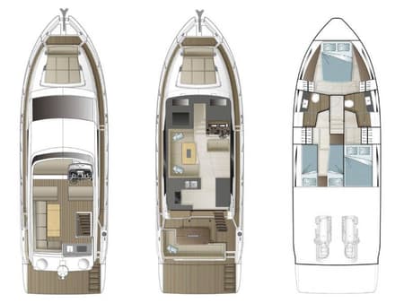 Charter Rental Motorboat Lomar in Croatia Layout | Yacht4Less