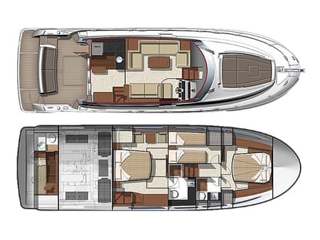 Charter Rental Motorboat Sabijac in Croatia Layout | Yacht4Less