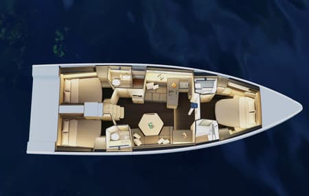 Charter Rental Sailboat Nada in Croatia Layout | Yacht4Less