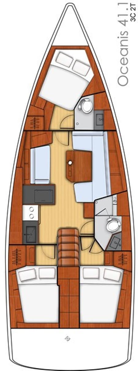 Charter Rental Sailboat Norma in Greece Layout | Yacht4Less