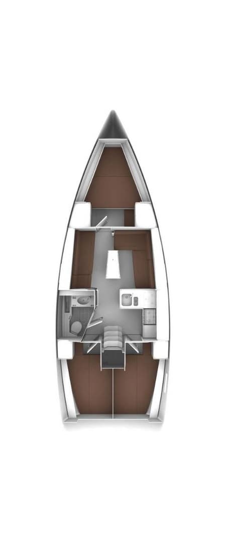 Charter Rental Sailboat Fjaka in Croatia Layout | Yacht4Less