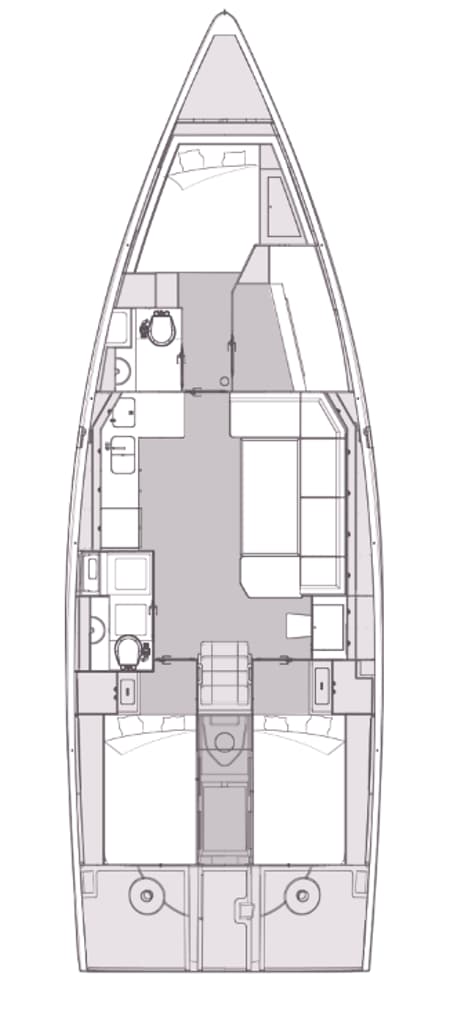 Charter Rental Sailboat Nika in Croatia Layout | Yacht4Less