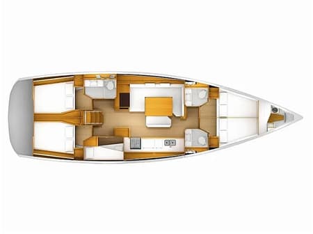 Charter Rental Sailboat Misty in Greece Layout | Yacht4Less