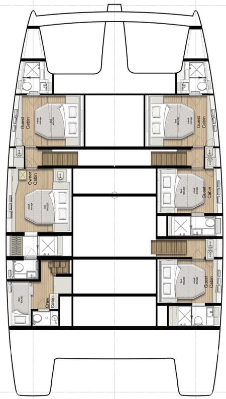 Charter Rental Catamaran E-Motion in Thailand Layout | Yacht4Less
