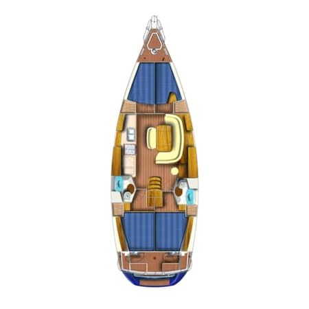 Charter Rental Sailboat Nala in Greece Layout | Yacht4Less