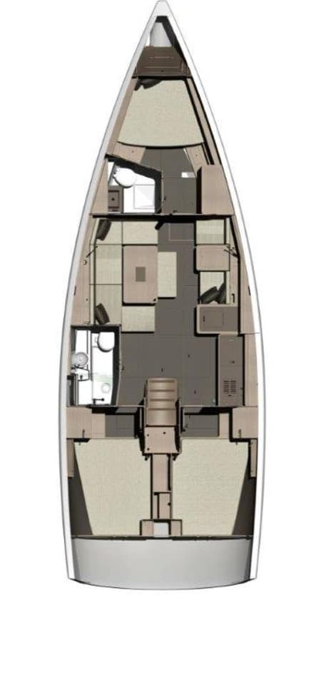 Charter Rental Sailboat Iliana in Greece Layout | Yacht4Less