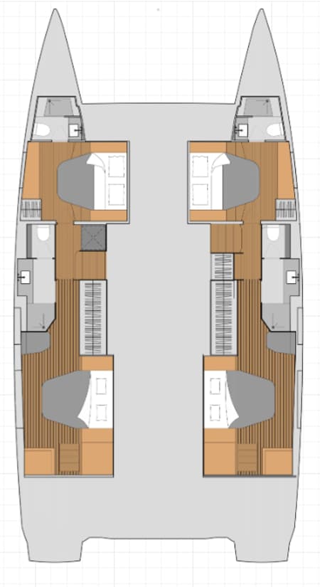 Charter Rental Catamaran Last Mango in BVI Layout | Yacht4Less