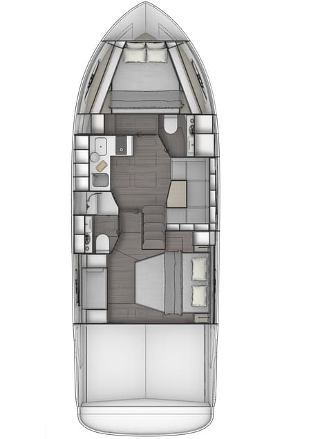 Charter Rental Motorboat Ivana in Croatia Layout | Yacht4Less