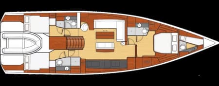 Charter Rental Sailboat Olga V in Croatia Layout | Yacht4Less