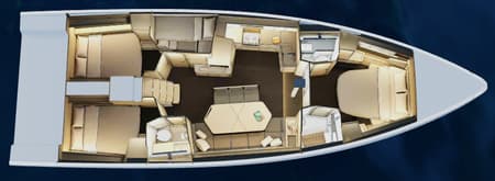 Charter Rental Sailboat Midi in France Layout | Yacht4Less