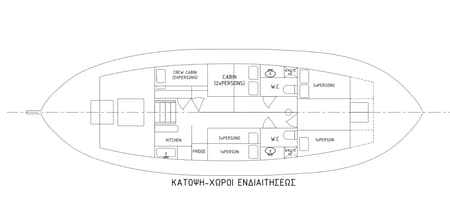 Charter Rental Sailboat Kymatia in Greece Layout | Yacht4Less
