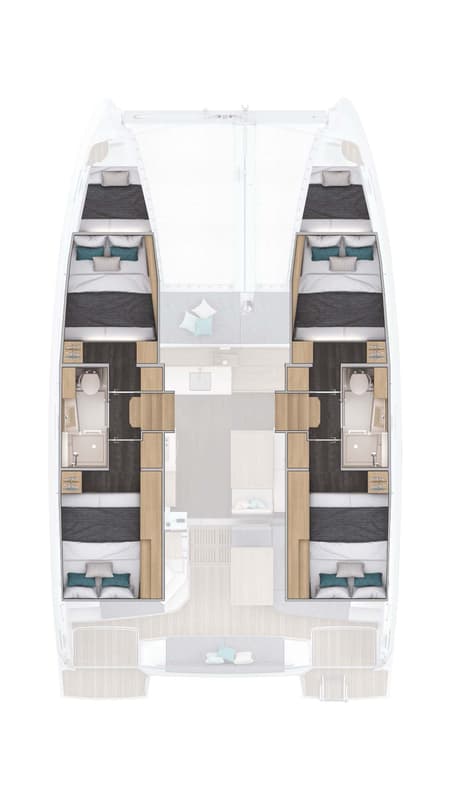 Charter Rental Catamaran Marica in Croatia Layout | Yacht4Less