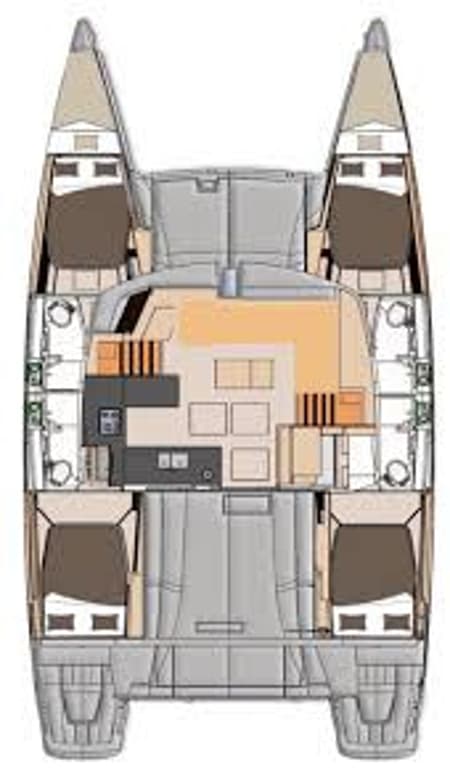 Charter Rental Catamaran Lycia in Turkey Layout | Yacht4Less