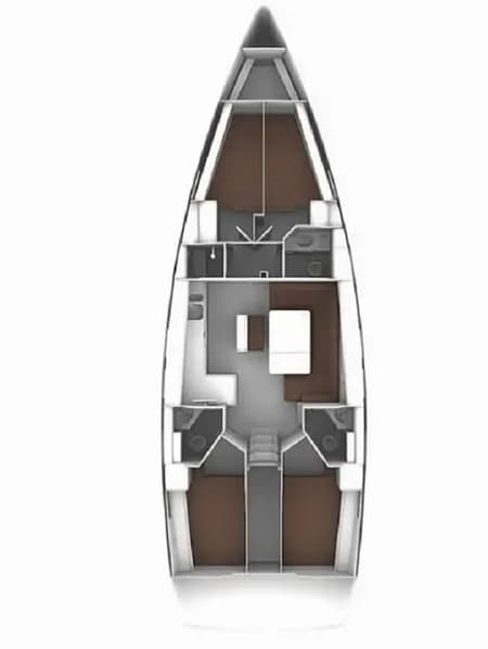 Charter Rental Sailboat Aquilo in Greece Layout | Yacht4Less
