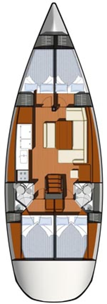 Charter Rental Sailboat Istra in Croatia Layout | Yacht4Less