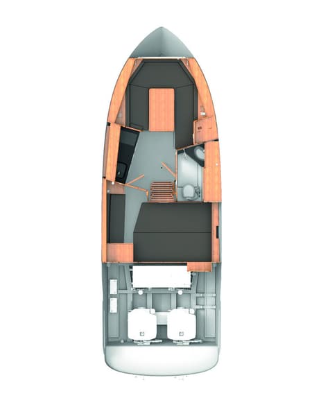 Charter Rental Motorboat Lui in Croatia Layout | Yacht4Less