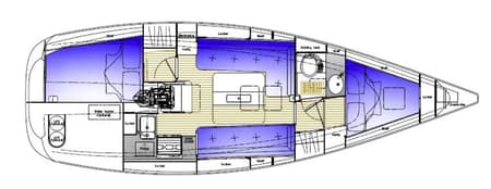 Charter Rental Motorboat Kavi in Croatia Layout | Yacht4Less