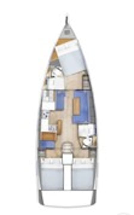 Charter Rental Sailboat Ohana in Italy Layout | Yacht4Less