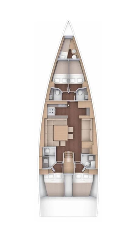 Charter Rental Sailboat Razzmatazz in Italy Layout | Yacht4Less