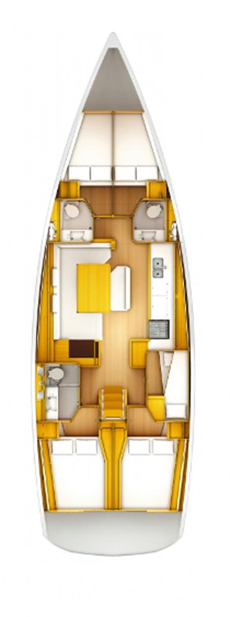 Charter Rental Sailboat Alf in Greece Layout | Yacht4Less