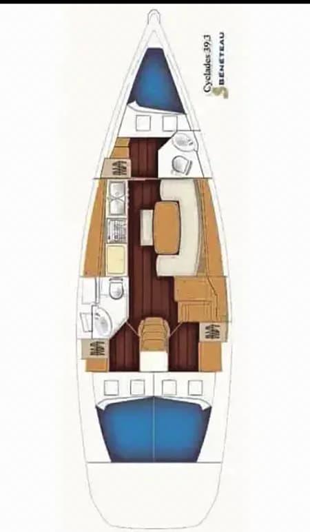 Charter Rental Sailboat Miss Aleyna in Turkey Layout | Yacht4Less