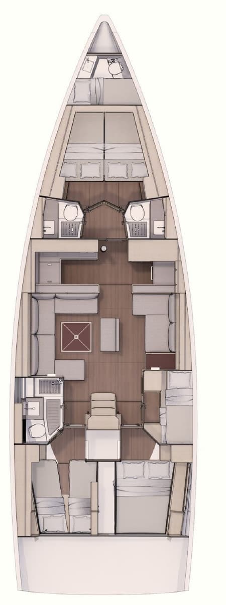 Charter Rental Sailboat Suzie Q in Croatia Layout | Yacht4Less