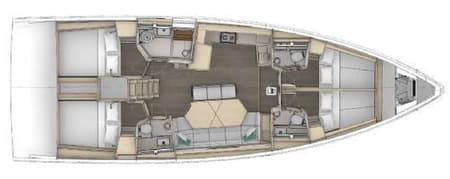 Charter Rental Sailboat Salima in Italy Layout | Yacht4Less