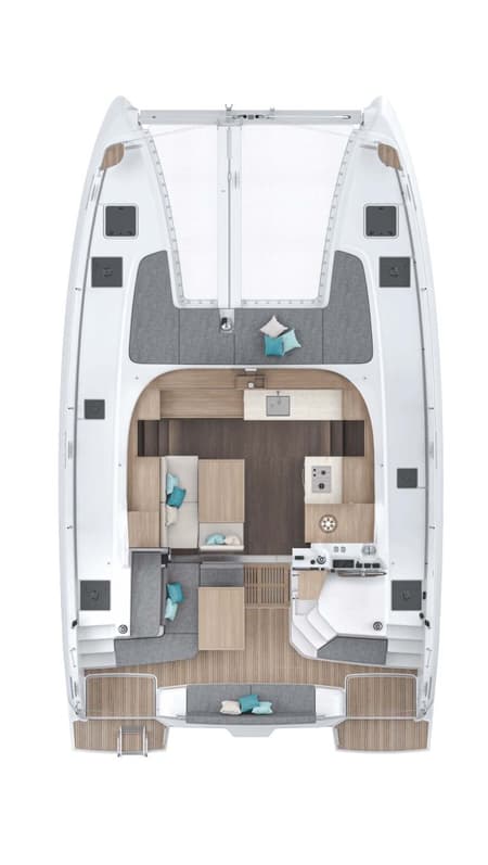 Charter Rental Catamaran Moana in Croatia Layout | Yacht4Less
