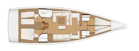 Charter Rental Sailboat Anima in Greece Layout | Yacht4Less