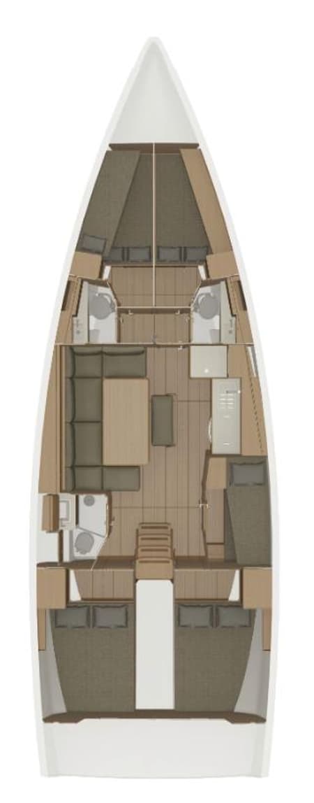 Charter Rental Sailboat Ibis in Croatia Layout | Yacht4Less