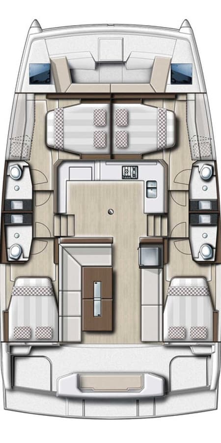 Charter Rental Catamaran Ida in Turkey Layout | Yacht4Less