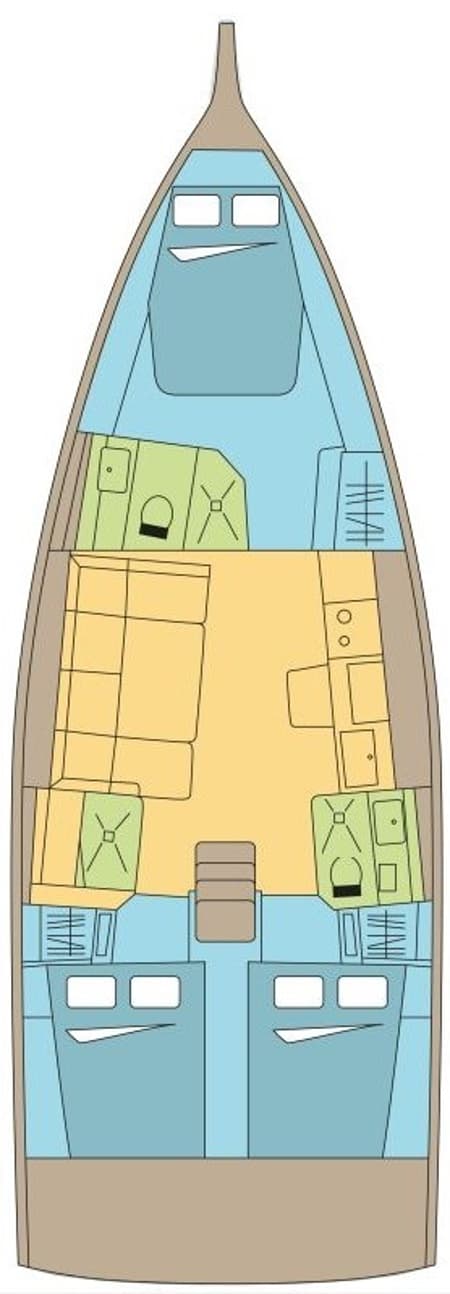 Charter Rental Sailboat CIRRUS in BVI Layout | Yacht4Less