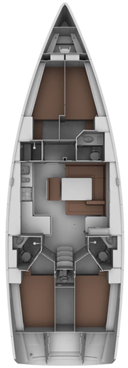 Charter Rental Sailboat Santa Maria in Turkey Layout | Yacht4Less
