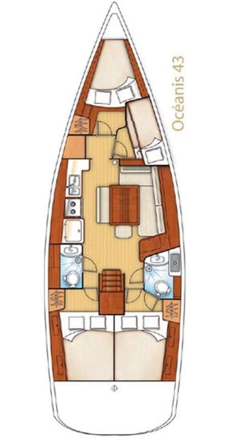 Charter Rental Sailboat Soyamaje in Turkey Layout | Yacht4Less