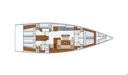 Charter Rental Sailboat Star Princess in Croatia Layout | Yacht4Less
