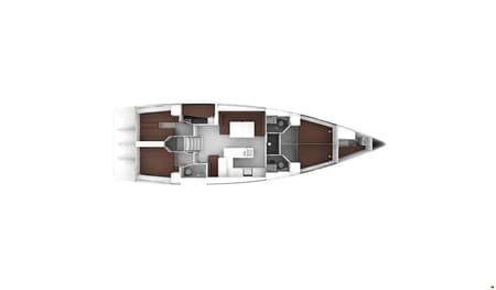 Charter Rental Sailboat Star Romeo in Croatia Layout | Yacht4Less
