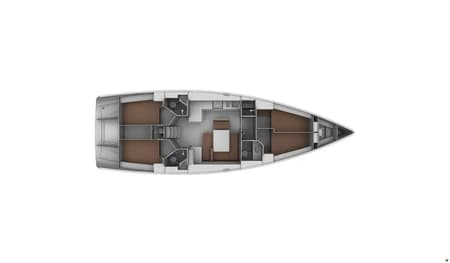 Charter Rental Sailboat Star Doris  in Croatia Layout | Yacht4Less