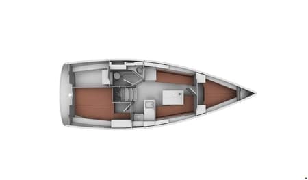 Charter Rental Sailboat Star Chiara in Croatia Layout | Yacht4Less