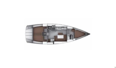 Charter Rental Sailboat Star Philip in Croatia Layout | Yacht4Less