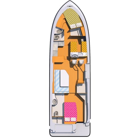 Charter Rental Motorboat 02 in Italy Layout | Yacht4Less