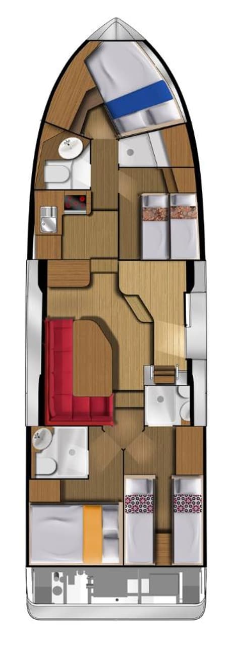 Charter Rental Motorboat 10 in Italy Layout | Yacht4Less