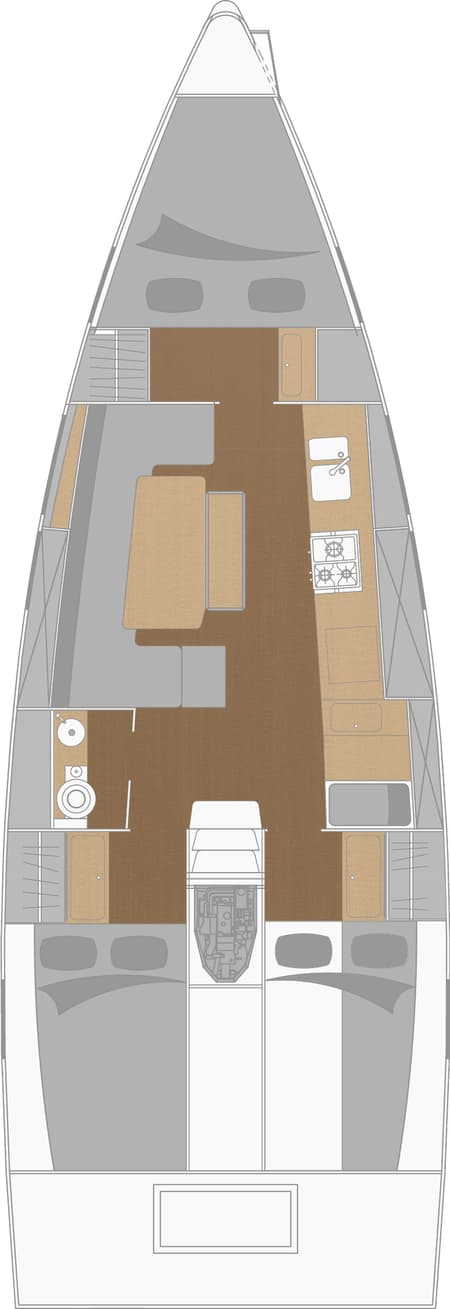 Charter Rental Sailboat La Galiote 2 in France Layout | Yacht4Less