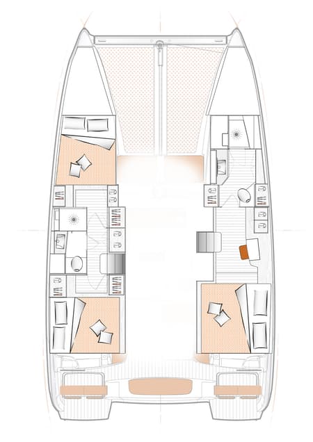 Charter Rental Catamaran The Nauti Salesman in Bahamas Layout | Yacht4Less