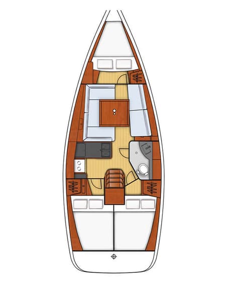 Charter Rental Sailboat Marilou in Greece Layout | Yacht4Less