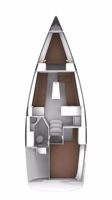 Charter Rental Sailboat Charlie in Croatia Layout | Yacht4Less