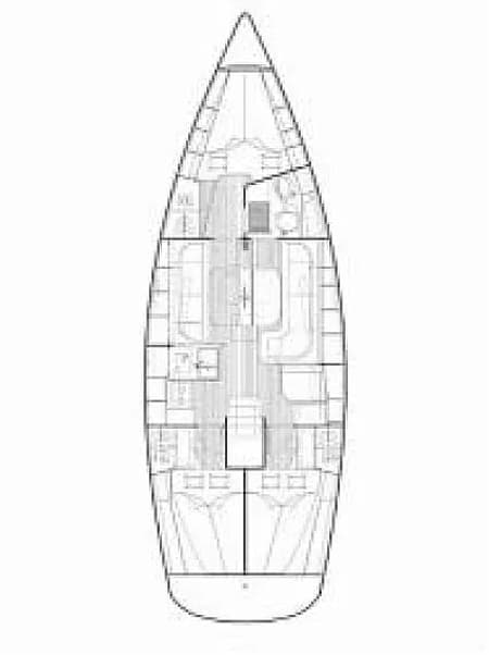 Charter Rental Sailboat Marge in Croatia Layout | Yacht4Less