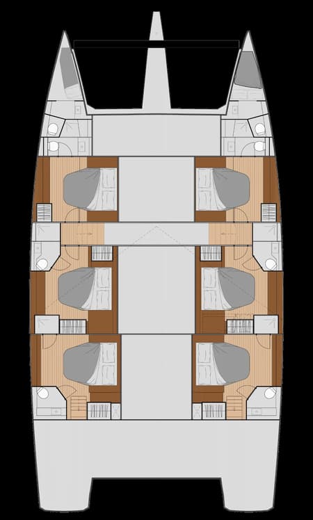 Charter Rental Catamaran Maia in Italy Layout | Yacht4Less